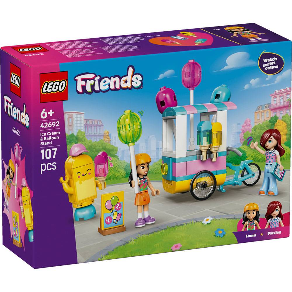 LEGO Friends Loja de Gelados e Balões 42692 107 Peças