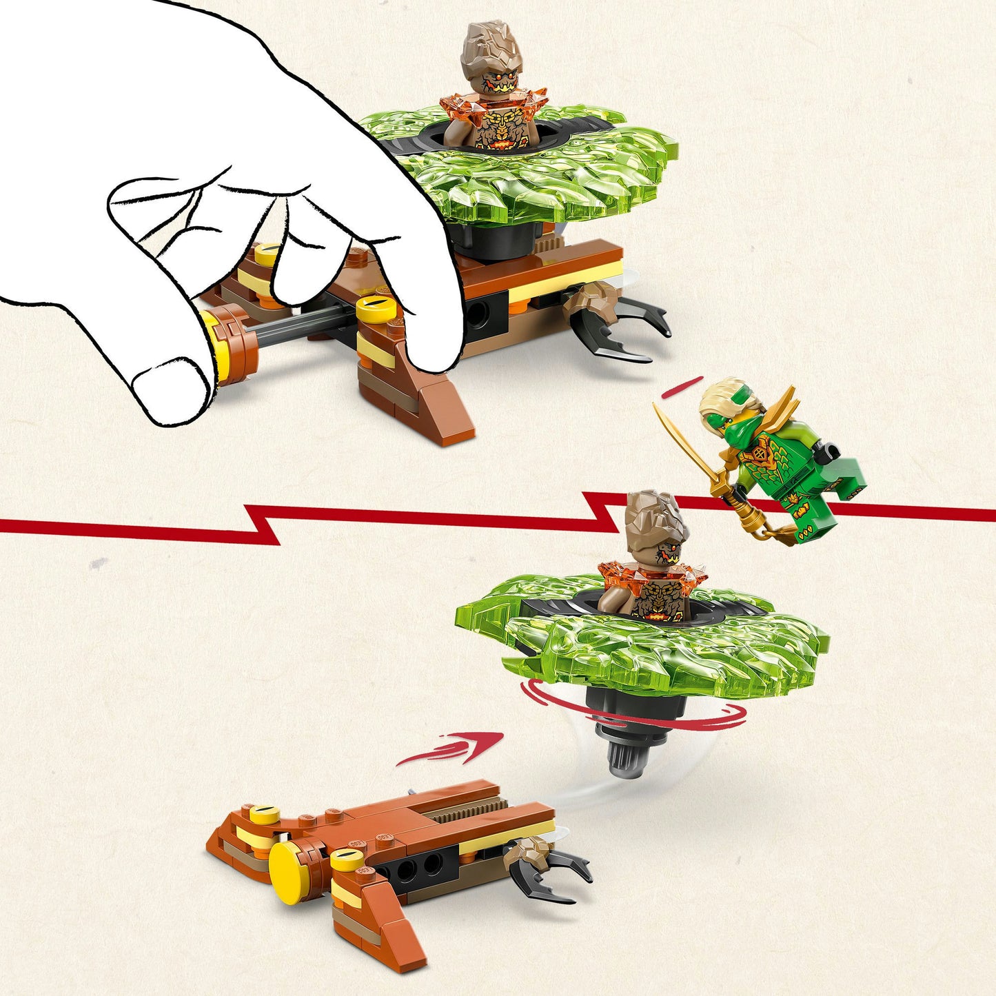 LEGO NINJAGO Lloyd Contra Spinner de Monstro de Terra 71850