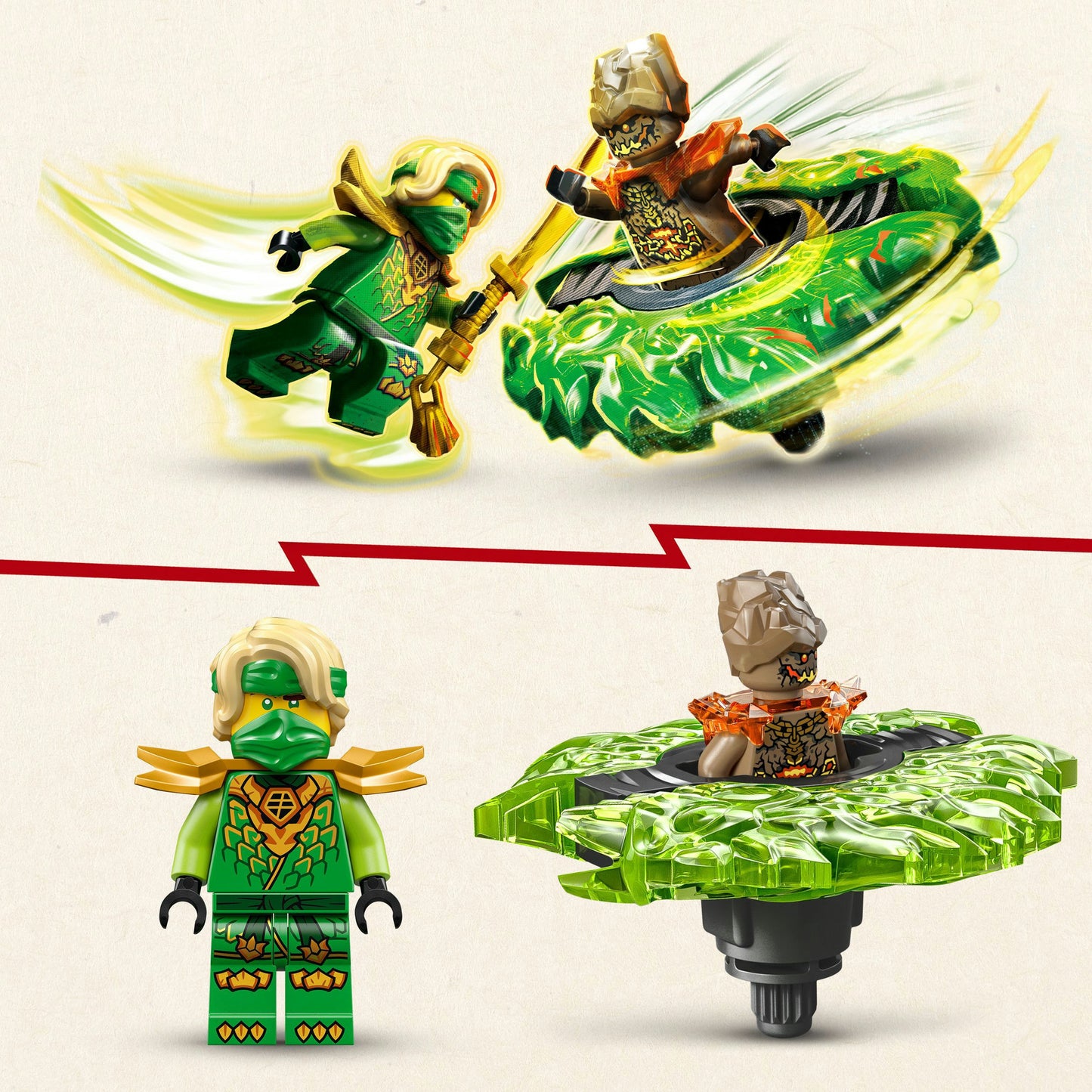LEGO NINJAGO Lloyd Contra Spinner de Monstro de Terra 71850