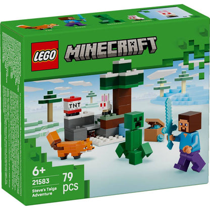 LEGO Minecraft Aventura em Taiga do Steve 79 Peças