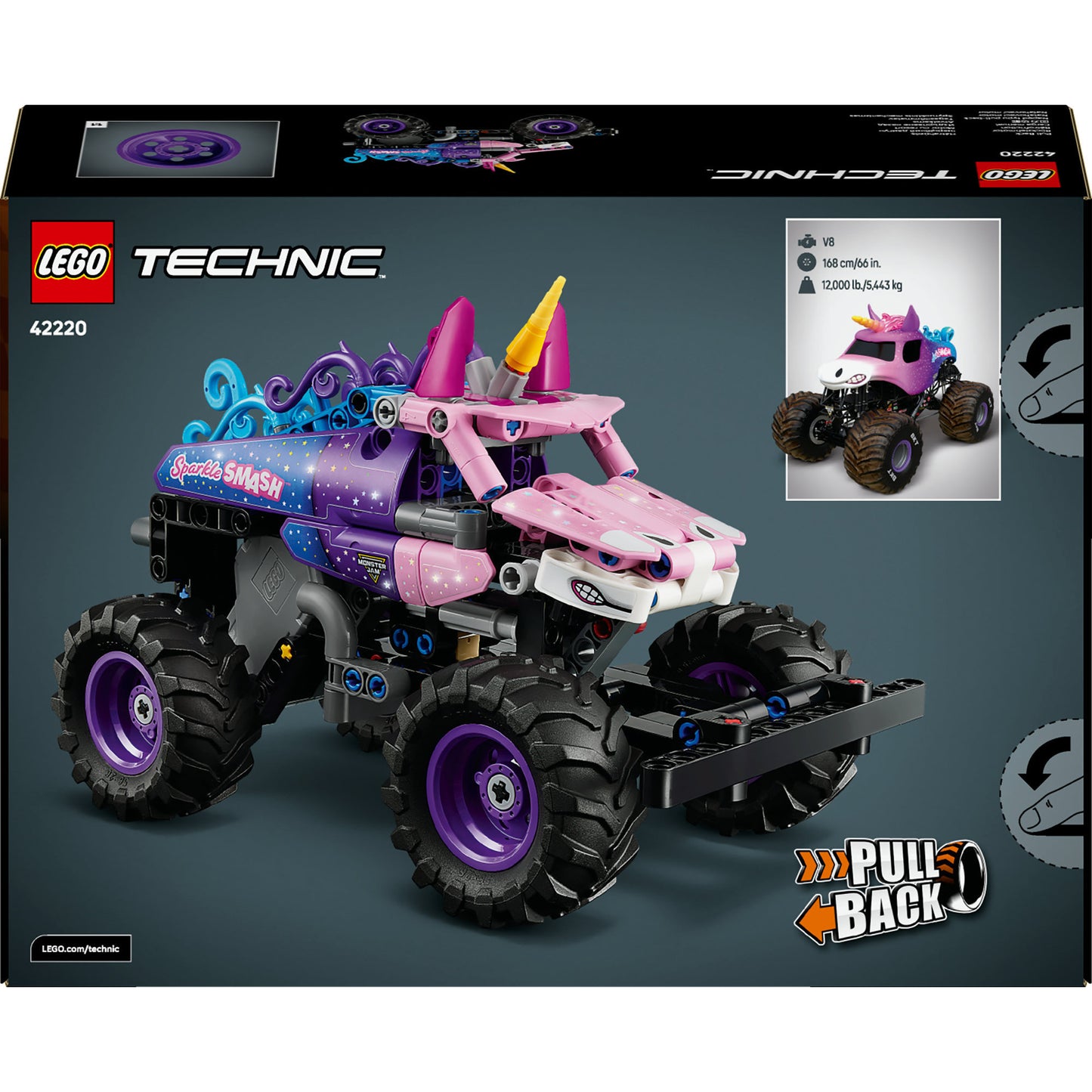 LEGO Technic Monster Jam Sparkle Smash Pull Back 42220
