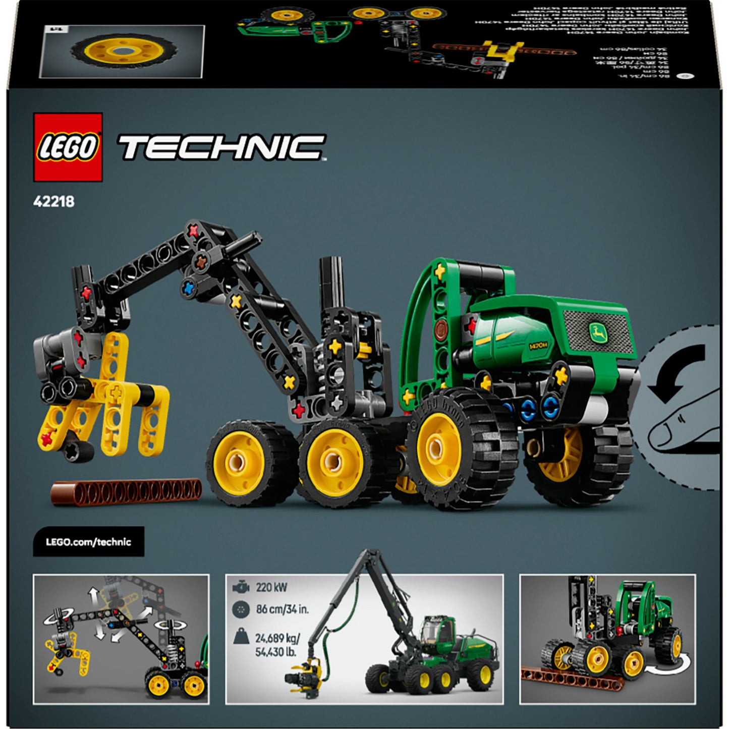 LEGO Technic Ceifeira com Rodas John Deere 1470H 42218