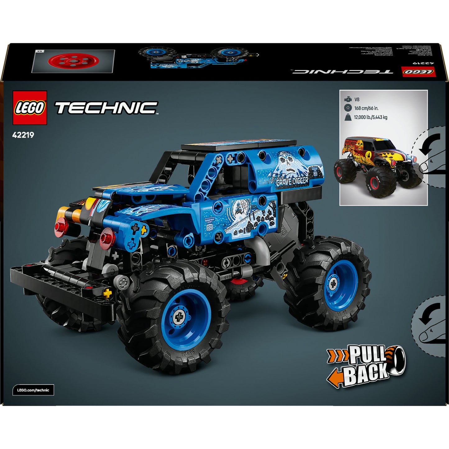LEGO Technic Monster Jam Grave Digger Fogo e Gelo 42219