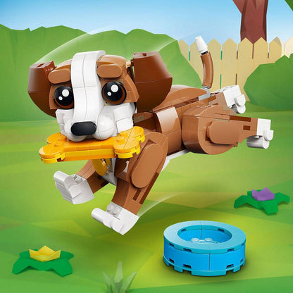 LEGO Creator 3 em 1 Animais Adoráveis Cachorrinho Brincalhão 31382 336 Peças