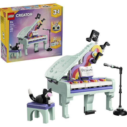LEGO Creator 3 em 1 Piano Decorativo com Gato 31392