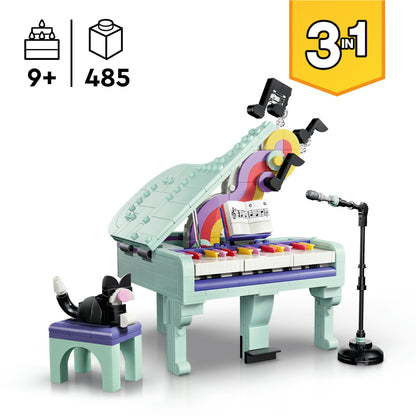 LEGO Creator 3 em 1 Piano Decorativo com Gato 31392