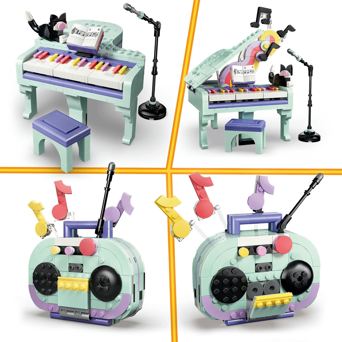LEGO Creator 3 em 1 Piano Decorativo com Gato 31392