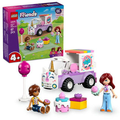 LEGO Friends Carro de Entrega de Bolos Unicórnio 42675 67 Peças