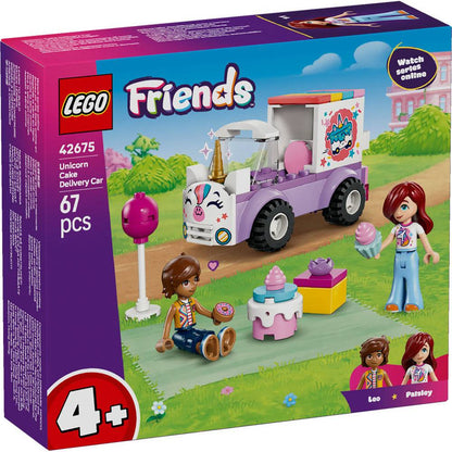 LEGO Friends Carro de Entrega de Bolos Unicórnio 42675 67 Peças