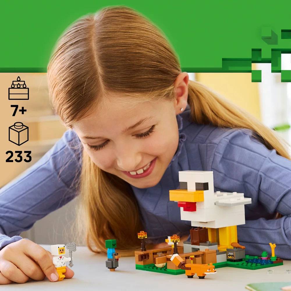 LEGO Minecraft Quinta da Galinha 21585 233 Peças