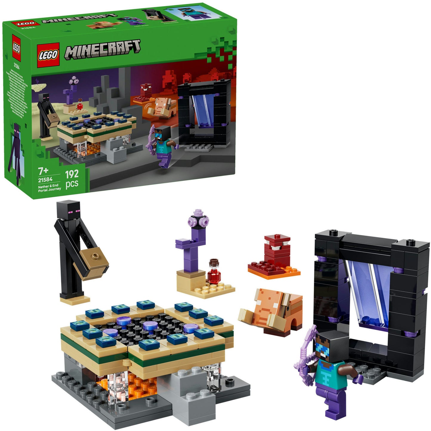 LEGO Minecraft Jornada em Nether e Portal do End 21584
