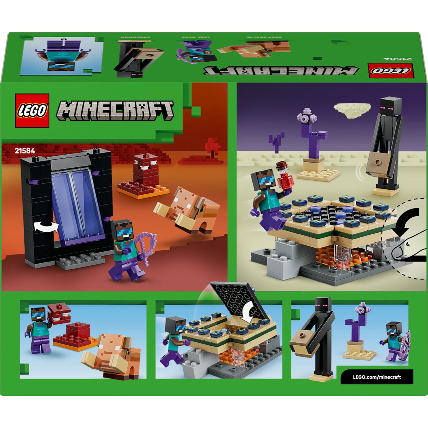 LEGO Minecraft Jornada em Nether e Portal do End 21584