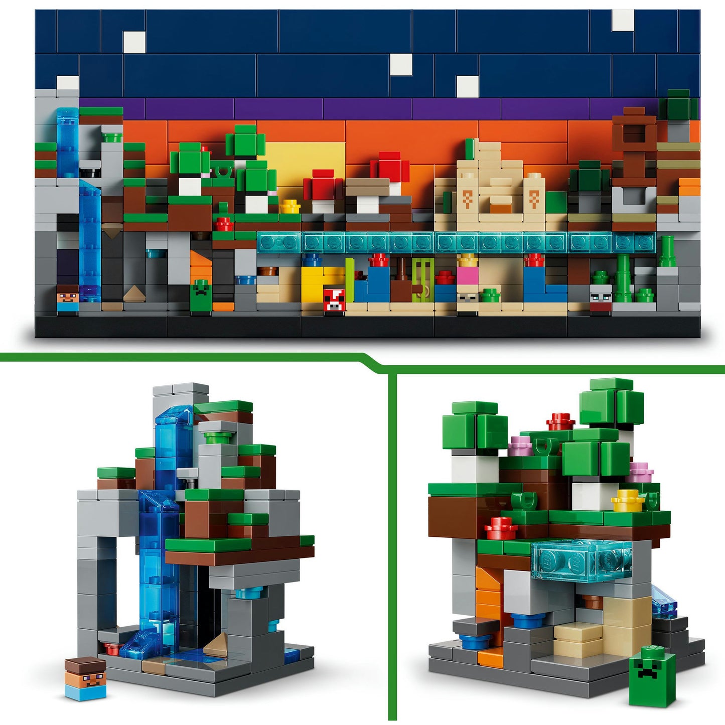 LEGO Minecraft Minibiomas 21589 797 Peças