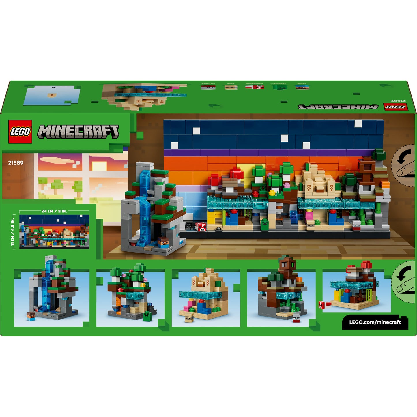 LEGO Minecraft Minibiomas 21589 797 Peças