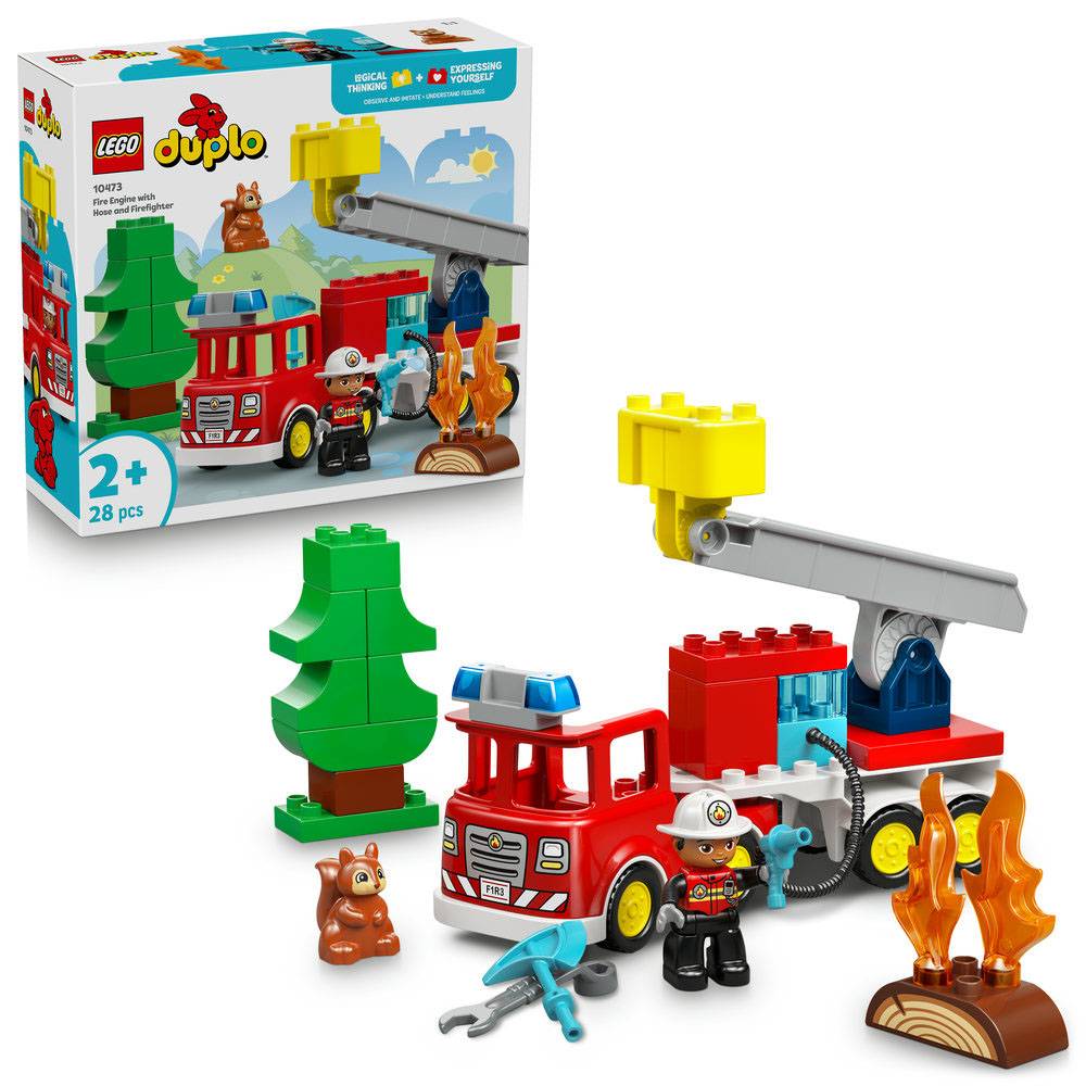 LEGO DUPLO Town Camião dos Bombeiros com Mangueira 28 Peças