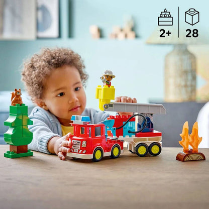 LEGO DUPLO Town Camião dos Bombeiros com Mangueira 28 Peças