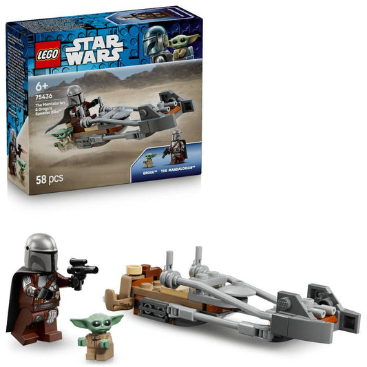 LEGO Star Wars Speeder Bike do Mandalorian e Grogu 58 Peças
