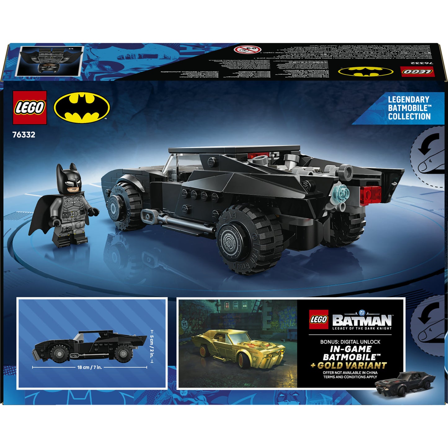 LEGO DC Batman Batmobile 76332 330 Peças