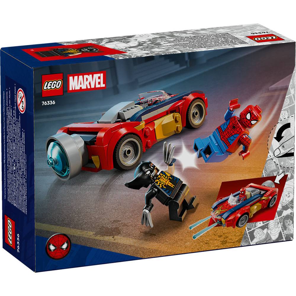 LEGO Marvel Carro do Spider-Man vs Wolverine Venomizado 76336 134 Peças