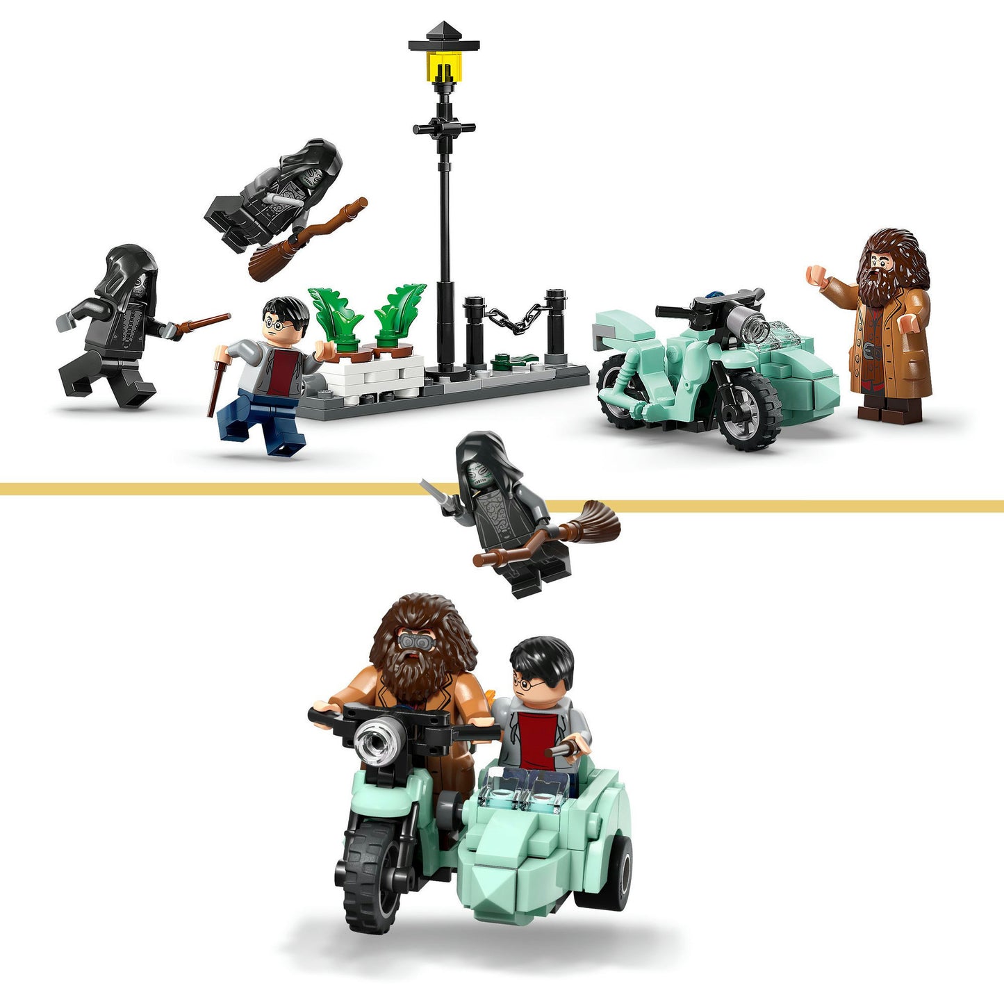 LEGO Harry Potter Fuga de Privet Drive do Hagrid e Harry 76459