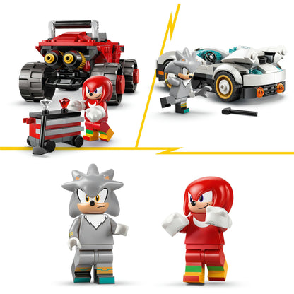 LEGO Sonic Carro do Silver vs Monster Truck do Knuckles 77118