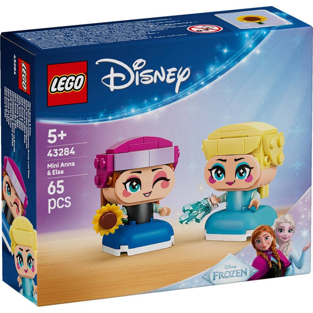 LEGO Disney Frozen Mini Anna e Elsa 43284 65 Peças