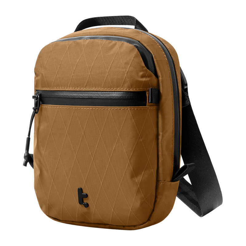 TOMTOC Aviator-T37 travel bag with shoulder strap X-Pac 1.3L (brown)_2