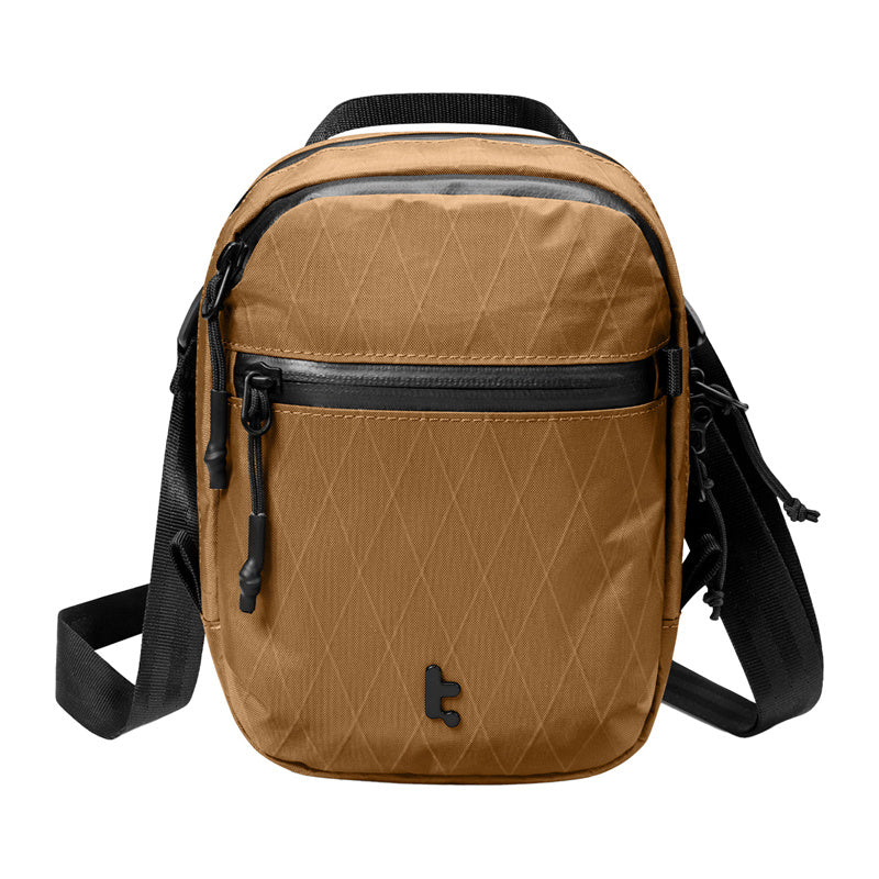 TOMTOC Aviator-T37 travel bag with shoulder strap X-Pac 1.3L (brown)_1