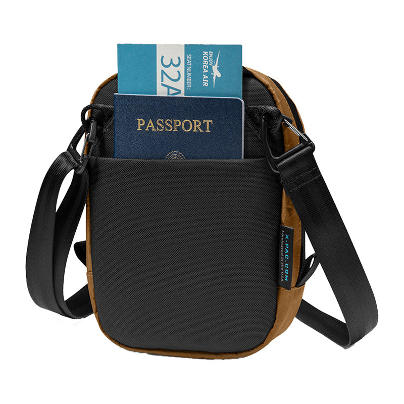 TOMTOC Aviator-T37 travel bag with shoulder strap X-Pac 1.3L (brown)_3