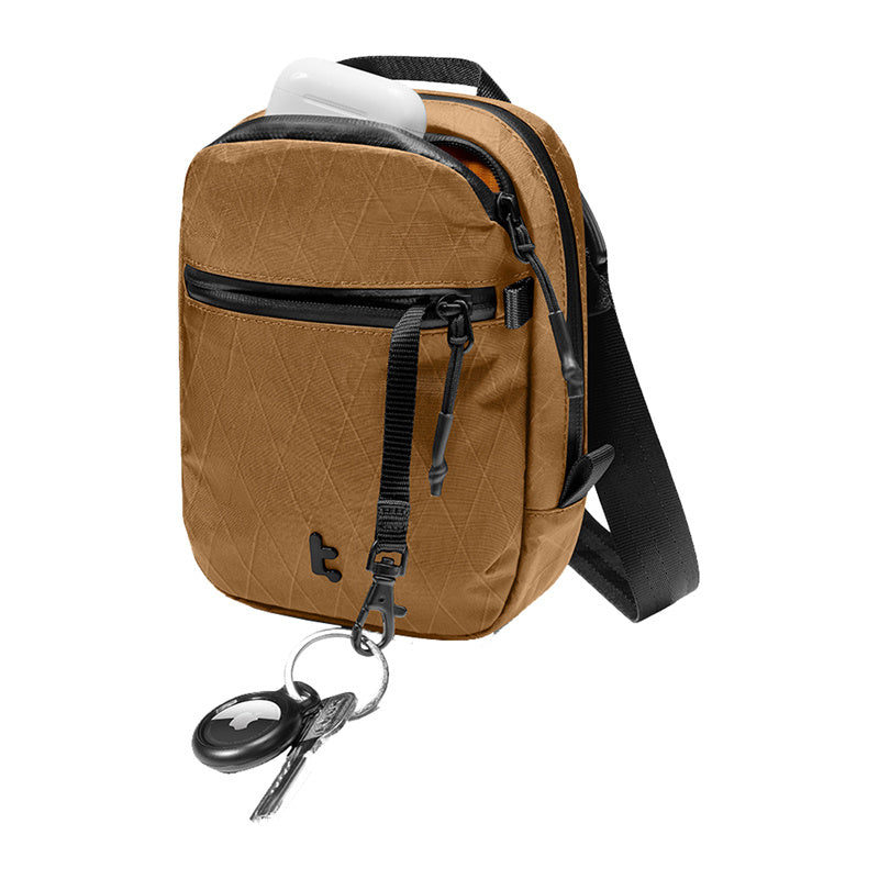 TOMTOC Aviator-T37 travel bag with shoulder strap X-Pac 1.3L (brown)_4