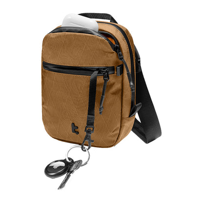 TOMTOC Aviator-T37 travel bag with shoulder strap X-Pac 1.3L (brown)_4
