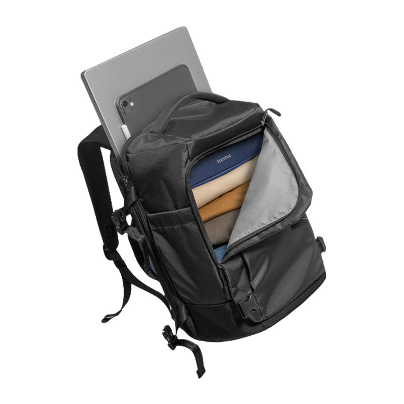 TOMTOC Navigator-T66 Liteway Travel Backpack 28L/15.6" (Black)_3