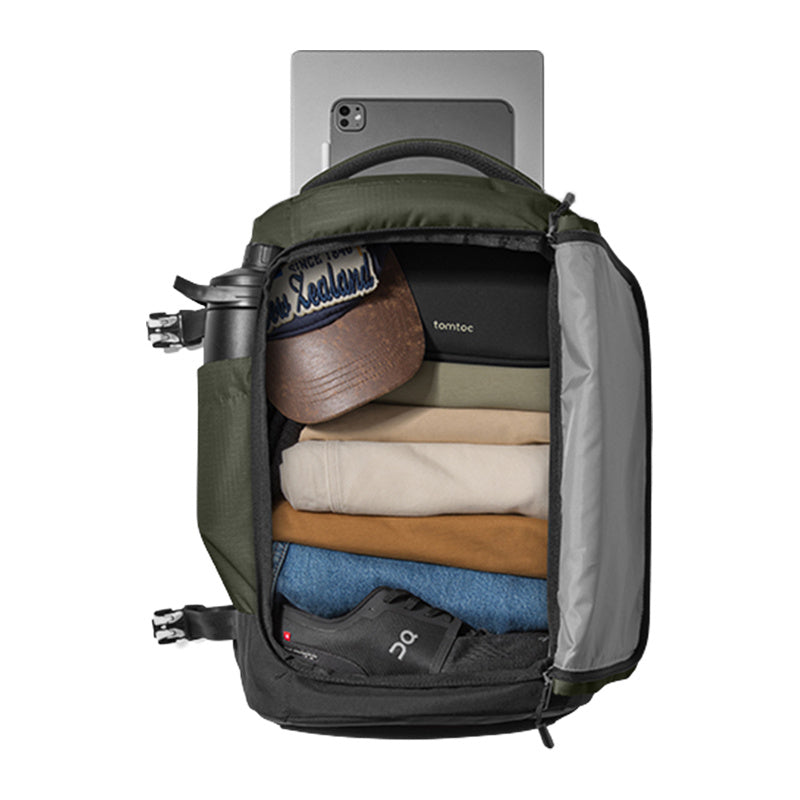 TOMTOC Navigator-T66 Liteway Travel Backpack 15.6"/28L (green)_3