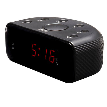 Rádio Despertador Denver CR-430 Analógico & Digital 2 x AAA não incluídas / Preto