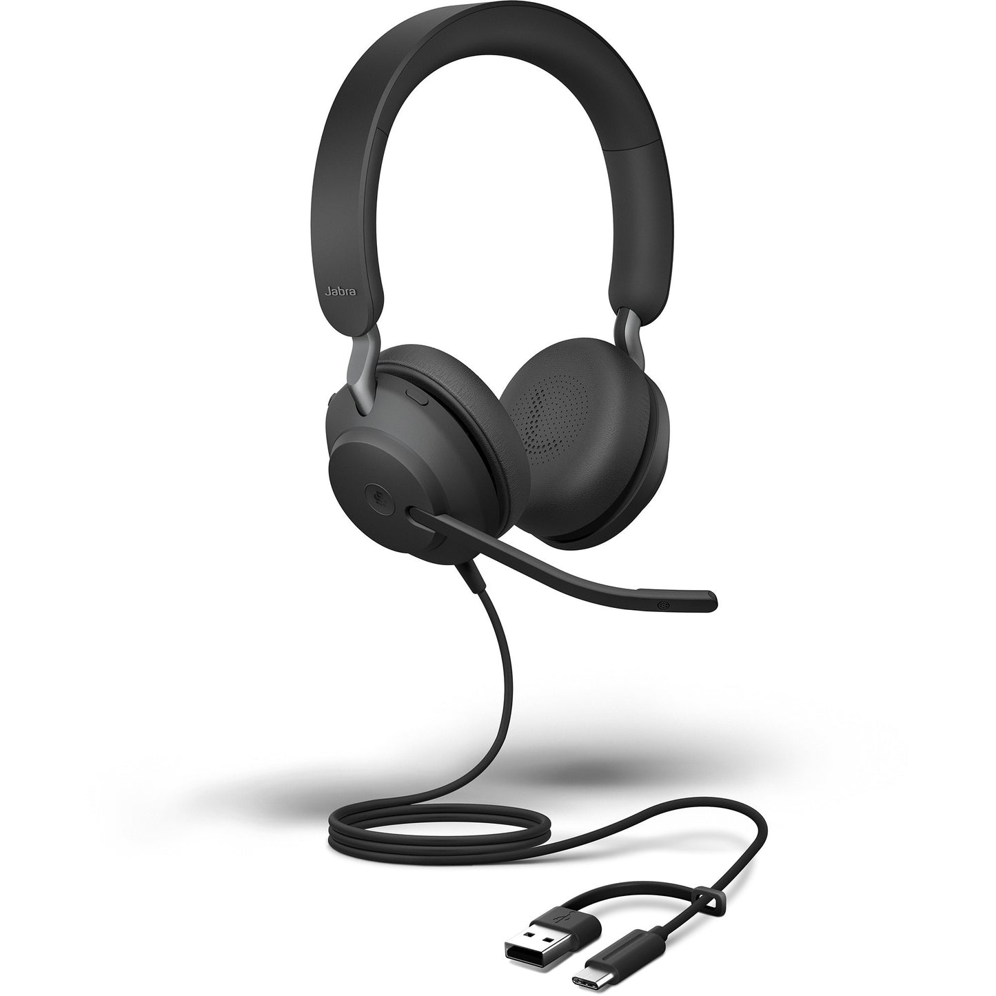 Headset Jabra Evolve2 40 SE MS Stereo USB-A e USB-C Preto