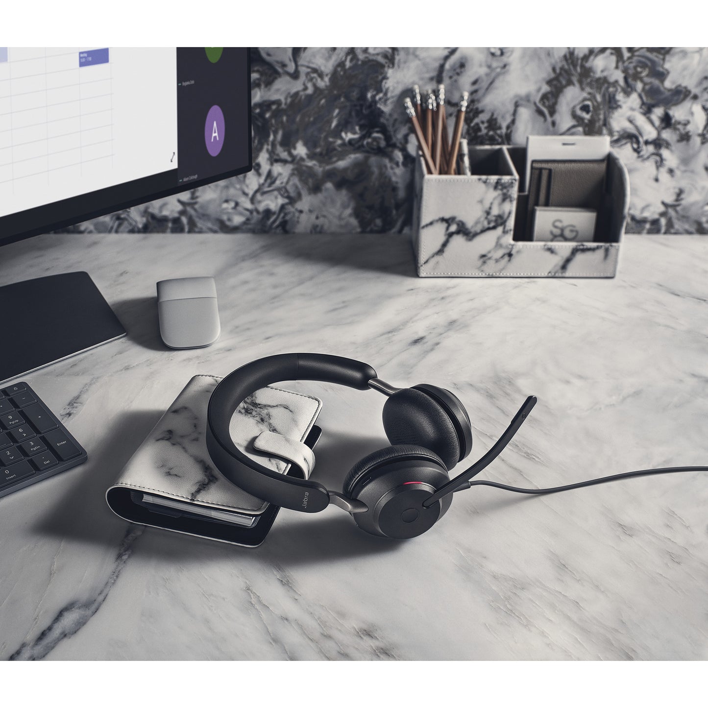Headset Jabra Evolve2 40 SE MS Stereo USB-A e USB-C Preto