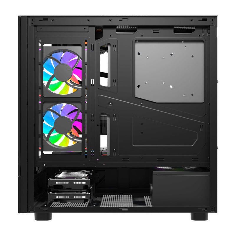 DarkFlash DS950V computer case with display (black) + 6 fans_3