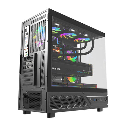 DarkFlash DS950V computer case with display (black) + 6 fans_7