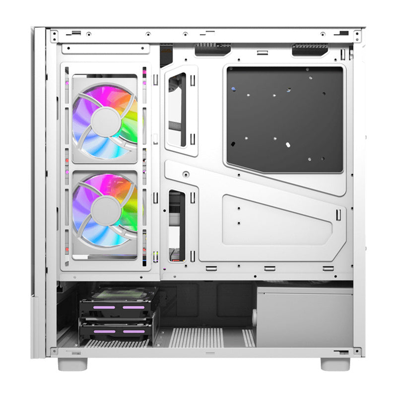DarkFlash DS950V computer case with display (white) + 6 fans_7