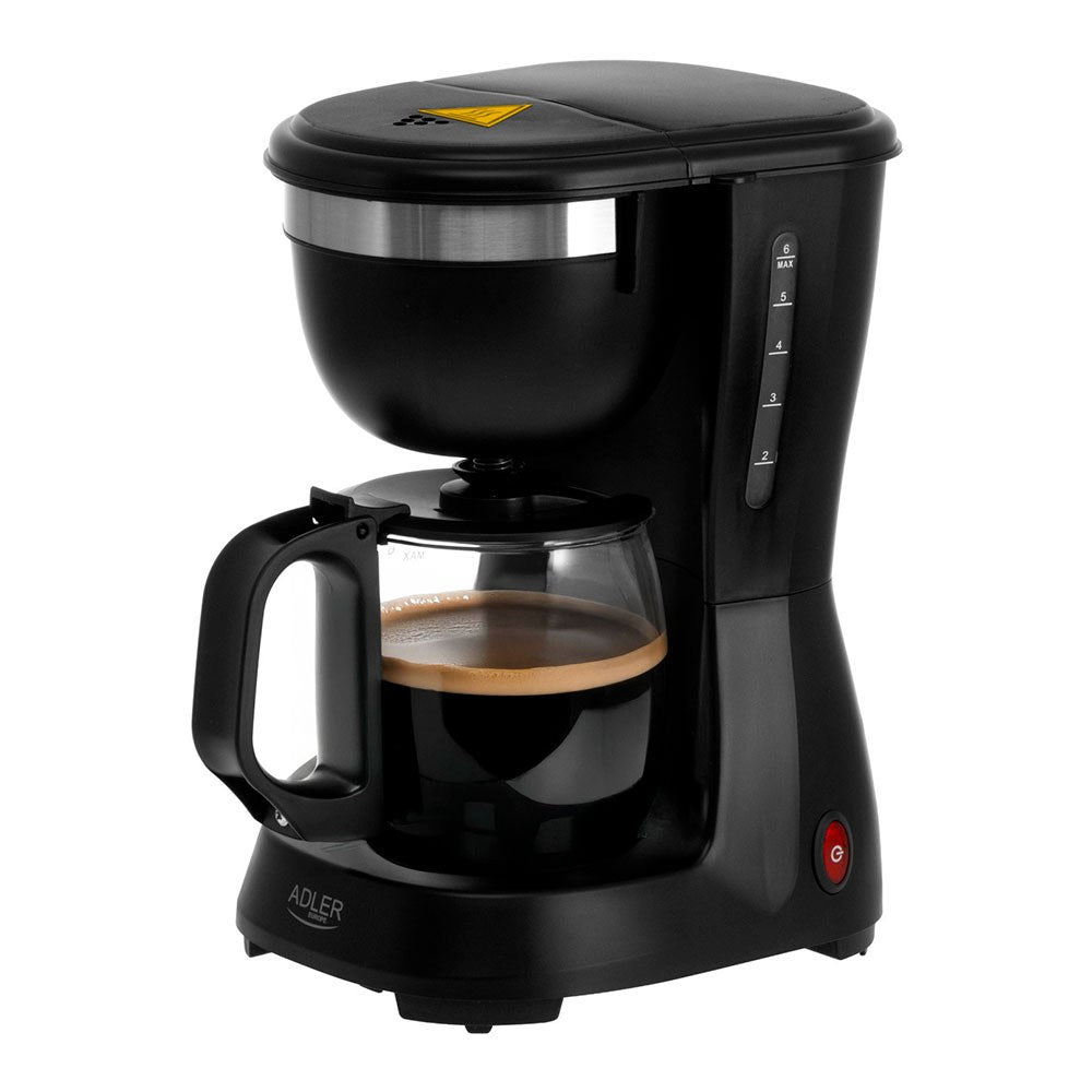 Cafeteira de gotejamento ad4381 preta, 6 xÃ­caras, 600 w_0