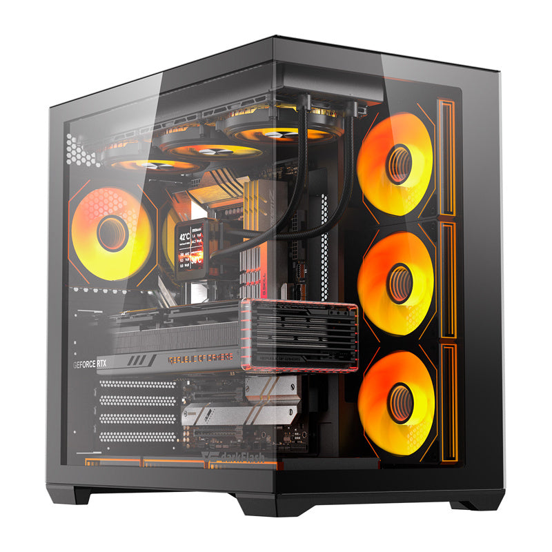 DarkFlash C280 computer case (black) + 7 fans_0