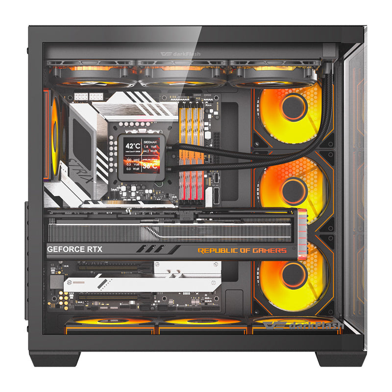 DarkFlash C280 computer case (black) + 7 fans_1