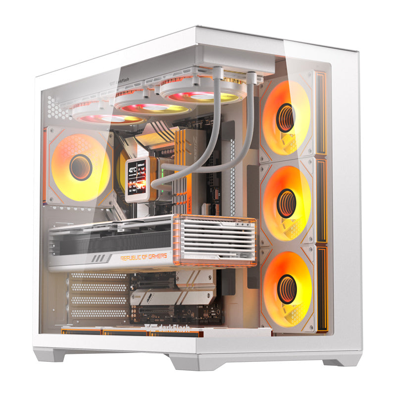 DarkFlash C280 computer case (white) + 7 fans_0
