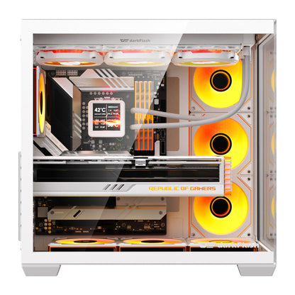 DarkFlash C280 computer case (white) + 7 fans_3