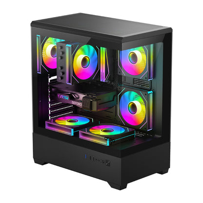 DarkFlash C365 computer case (black) + 5 fans_1