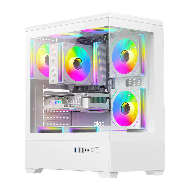 DarkFlash C365 computer case (white) + 5 fans_0