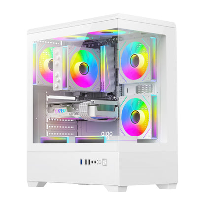 DarkFlash C365 computer case (white) + 5 fans_0