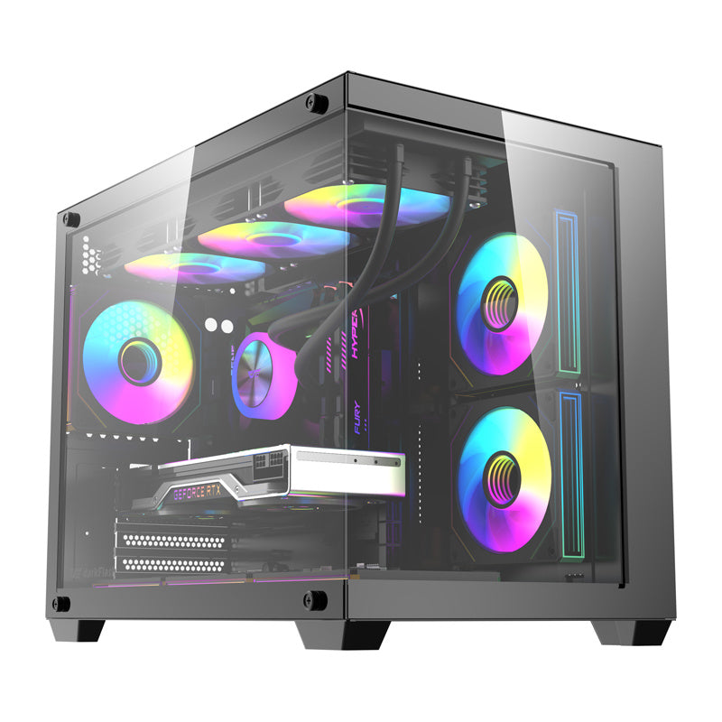 DarkFlash B275 PRO computer case (black) + 6 fans_0