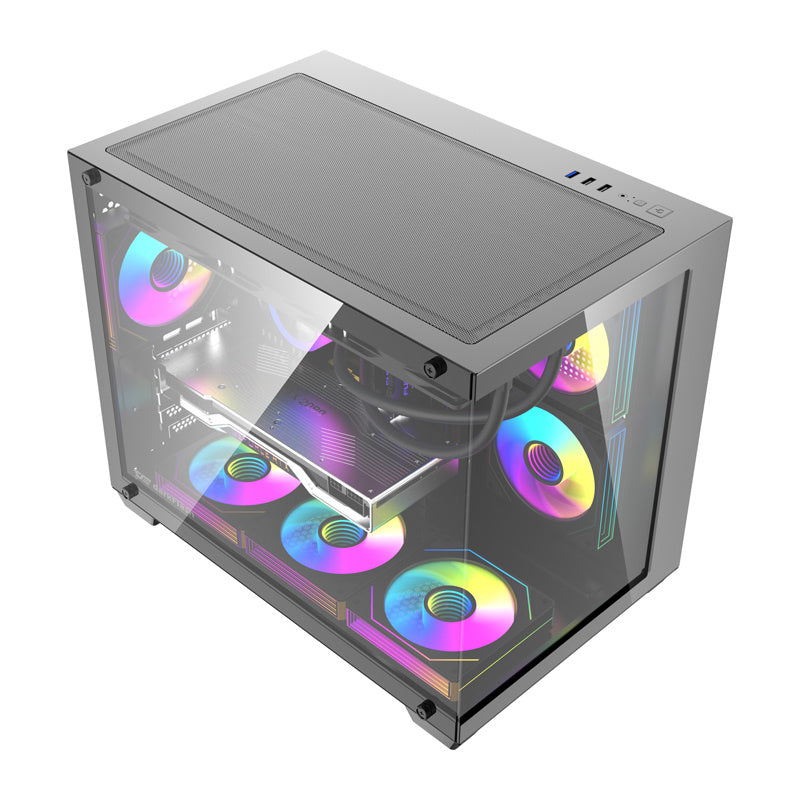DarkFlash B275 PRO computer case (black) + 6 fans_1