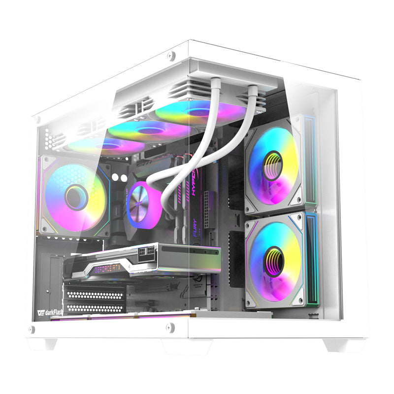 DarkFlash B275 PRO computer case (white) + 6 fans_0
